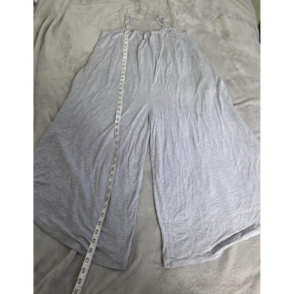 Z SUPPLY Jumpsuit Womens Small Gray Sleeveless Jersey Wide Leg Spaghetti Strap - Picture 7 of 14